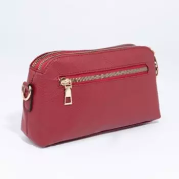 Сумка кросс-боди на молнии, цвет красный