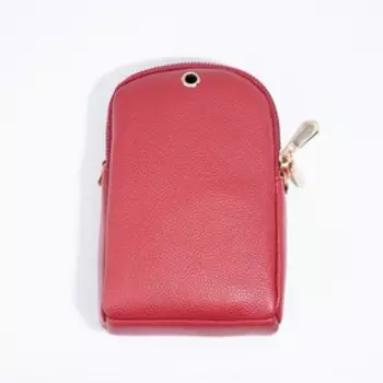 Сумка кросс-боди на молнии, цвет красный