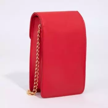 Сумка кросс-боди на молнии, цвет красный