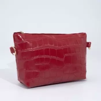 Сумка кросс-боди на молнии, цвет красный