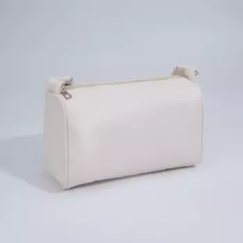 Сумка женская на молнии, цвет молочный