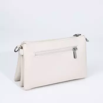 Сумка кросс-боди на молнии, цвет молочный