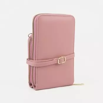 Сумка кросс-боди на молнии, цвет розовый