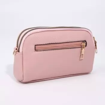 Сумка кросс-боди на молнии, цвет розовый