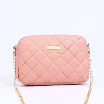 Сумка кросс-боди на молнии, цвет розовый