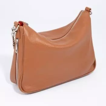 Сумка женская Miss Bag на молнии, наружный карман, цвет рыжий