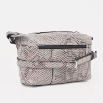 Сумка кросс-боди на молнии, цвет серый