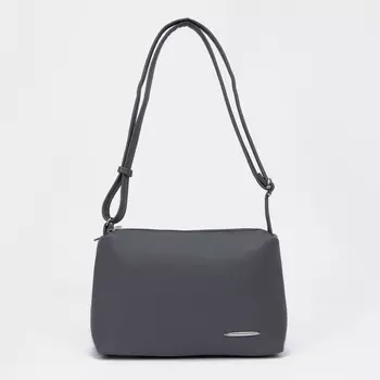 Сумка кросс-боди на молнии, цвет серый