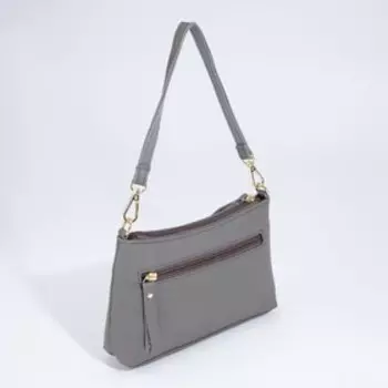 Сумка кросс-боди на молнии, цвет серый