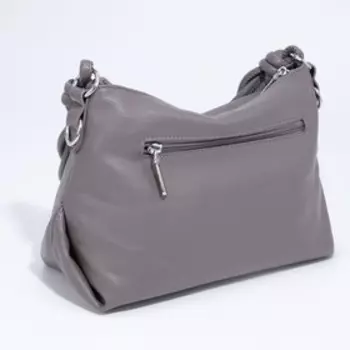 Сумка кросс-боди на молнии, цвет серый