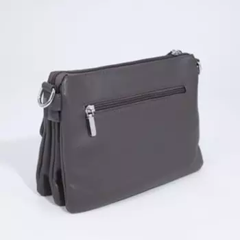 Сумка кросс-боди на молнии, цвет серый