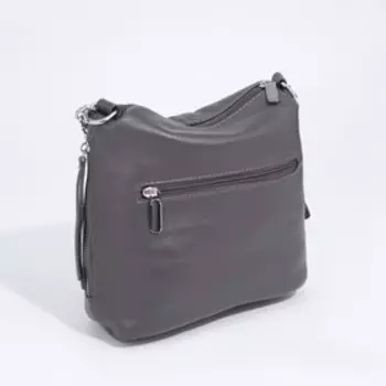 Сумка-мешок на молнии, цвет серый