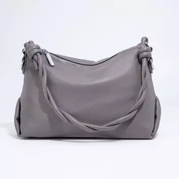 Сумка кросс-боди на молнии, цвет серый