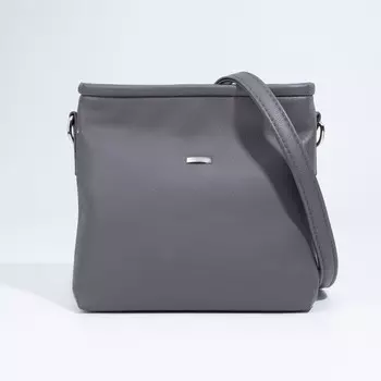 Сумка женская кросс-боди на молнии, 20520 см, серая