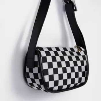 Сумка женская кросс-боди на молнии, 24914 см, серая/чёрная