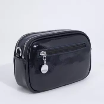 Сумка женская на молнии, цвет синий