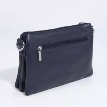 Сумка кросс-боди на молнии, цвет синий