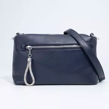 Сумка кросс-боди на молнии, цвет синий