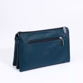 Сумка женская на молнии, цвет синий