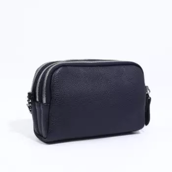 Сумка кросс-боди RICHET на молнии, цвет синий