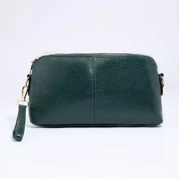 Сумка кросс-боди на молнии, цвет зелёный