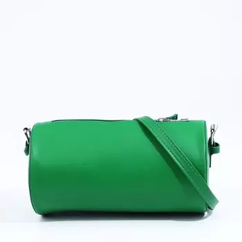 Сумка женская кросс-боди на молнии, 2211.511.5 см, однотонная, зелёная