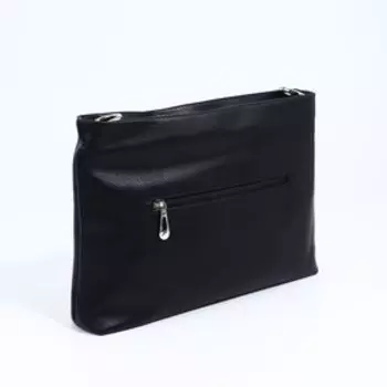 Сумка кросс-боди RICHET на молнии, наружный карман, цвет чёрный