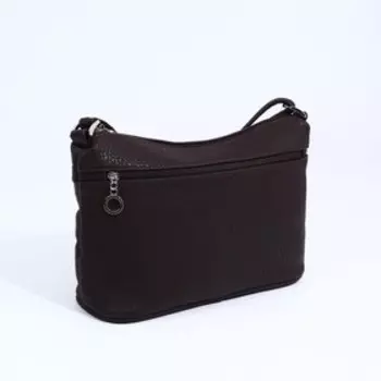 Сумка кросс-боди Janelli на молнии, наружный карман, цвет коричневый