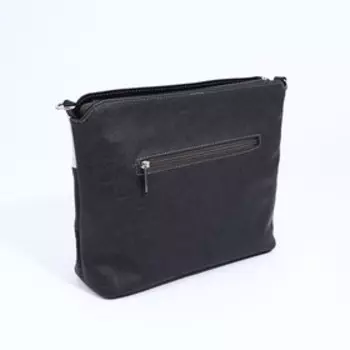 Сумка кросс-боди на молнии, наружный карман, цвет серый