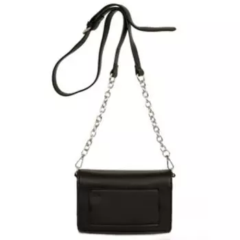 Сумка кросс-боди, отдел на клапане, цвет Черный 19х15х7см