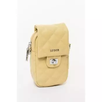 Сумка кросс-боди, отдел на клапане, цвет желтый 12х20х6см