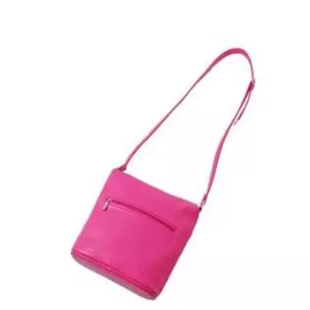 Сумка кросс-боди, отдел на молнии, 2 наружных кармана, цвет розовый