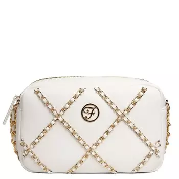 Сумка кросс-боди, отдел на молнии, цвет белый 15х23х7см