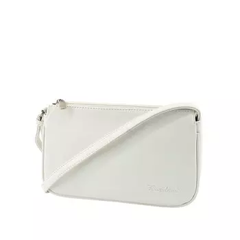 Сумка кросс-боди, отдел на молнии, цвет белый 16х25х3см