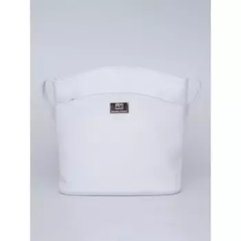 Сумка кросс-боди, отдел на молнии, цвет белый 23х21х8см