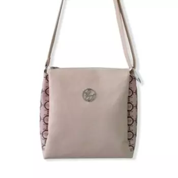 Сумка кросс-боди, отдел на молнии, цвет бежевый