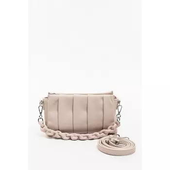 Сумка кросс-боди, отдел на молнии, цвет бежевый 26х15х8см