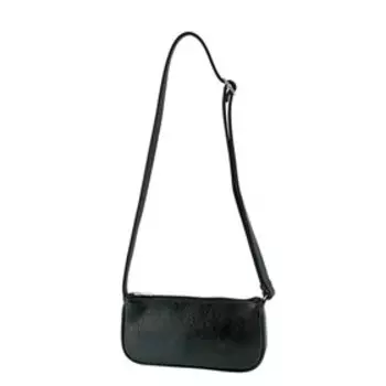 Сумка кросс-боди, отдел на молнии, цвет черный 12х24х3см