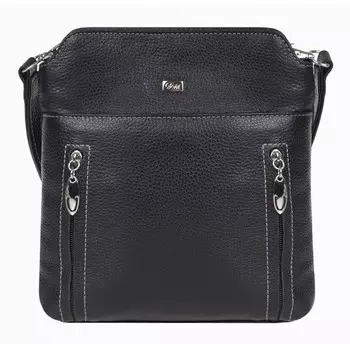 Сумка кросс-боди, отдел на молнии, цвет черный 23х24х3см