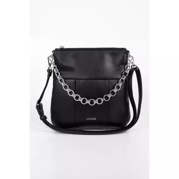 Сумка кросс-боди, отдел на молнии, цвет черный 23х7х24см