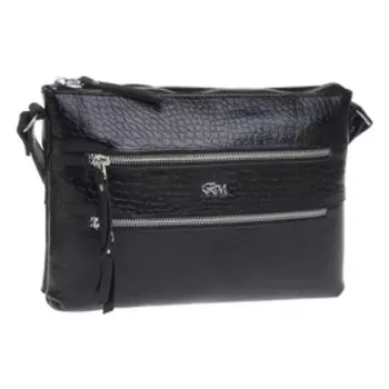 Сумка кросс-боди, отдел на молнии, цвет черный 24х19х3см