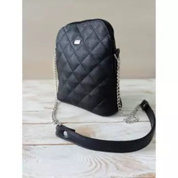 Сумка кросс-боди, отдел на молнии, цвет черный