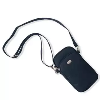 Сумка кросс-боди, отдел на молнии, цвет черный