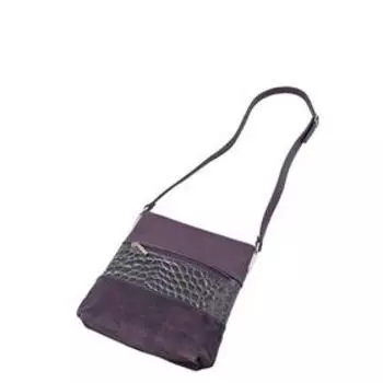 Сумка кросс-боди, отдел на молнии, цвет фиолетовый 30х6х31см