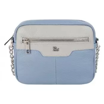 Сумка кросс-боди, отдел на молнии, цвет голубой 20х16х5см