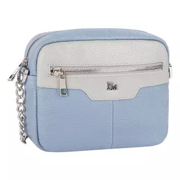 Сумка кросс-боди, отдел на молнии, цвет голубой 20х16х5см