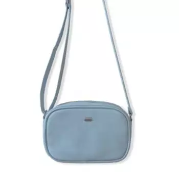 Сумка кросс-боди, отдел на молнии, цвет голубой
