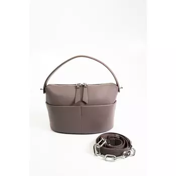 Сумка кросс-боди, отдел на молнии, цвет пудра 23х12х15см