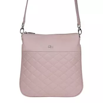 Сумка кросс-боди, отдел на молнии, цвет пудра 23х24х1см