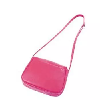 Сумка кросс-боди, отдел на молнии, цвет розовый 21х7х20см